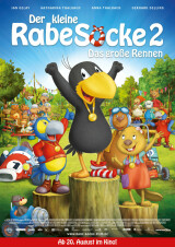 Filmplakat Der Kleine Rabe Socke 2 - das Grosse Rennen